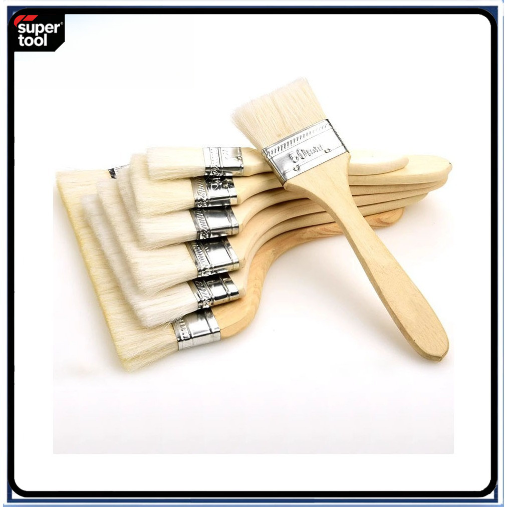 T0020 แปรงทาสี แปรงทาสีบ้าน ขนาด 1 นิ้ว 2 นิ้ว 3 นิ้ว 4 นิ้ว (PAINT BRUSH 1" 2" 3" 4") ราคาถูกส่งตรง