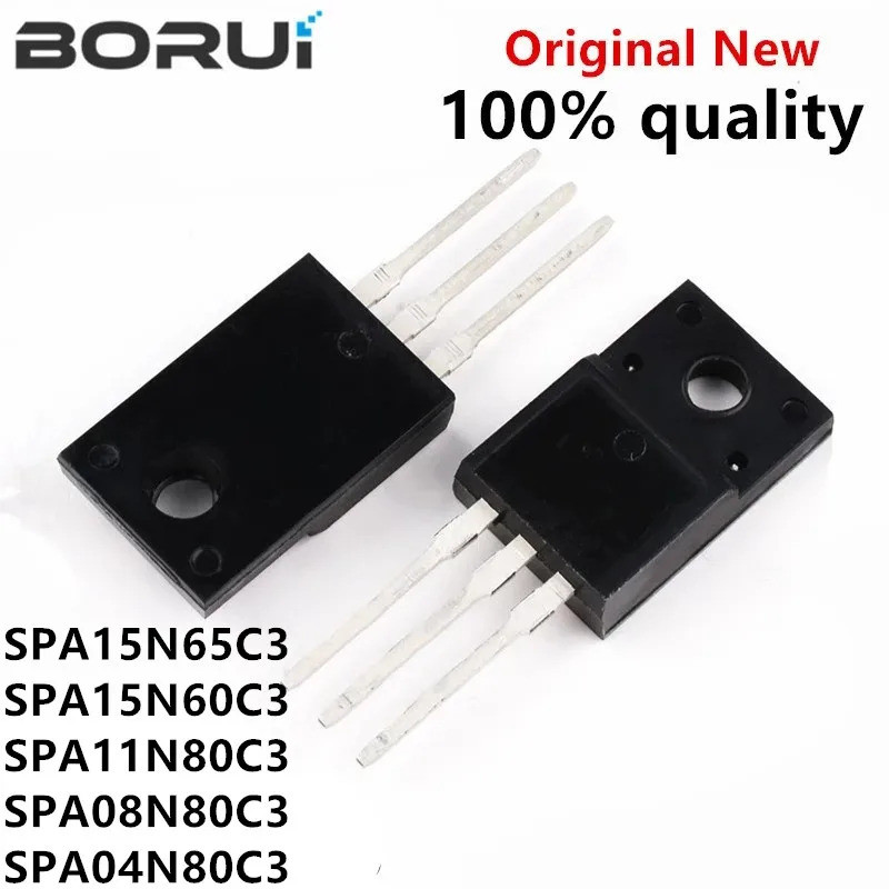 5pcs SPA15N65C3 TO-220F 15A 650V 15N65C3 SPA15N60C3 15N60C3 SPA11N80C3 11N80C3 SPA08N80C3 08N80C3 EU
