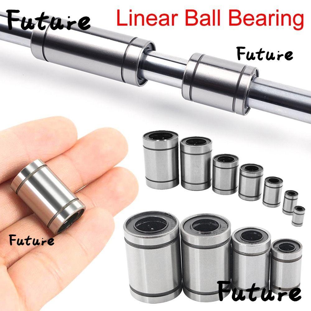 FUTURE Bushing เหล็ก Chrome เหล็กเพลา CNC Part LM8UU LM10UU LM12UU LM16UU