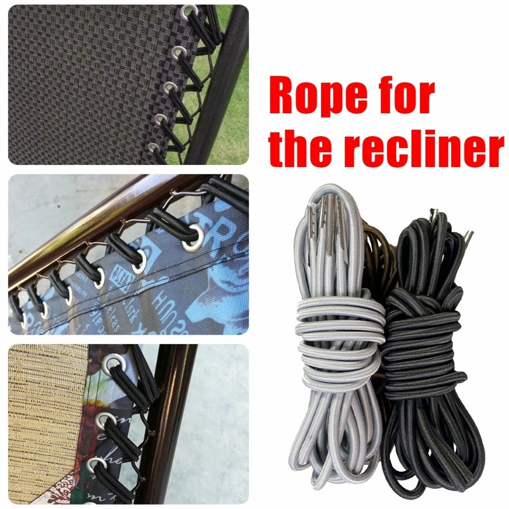 เก็บเงินปลายทาง！เชือกยางยืดเก้าอี้ หนา4.5mm.อะไหล่ซ่อมแซมเก้าอี้พักผ่อน - รูปที่ 3