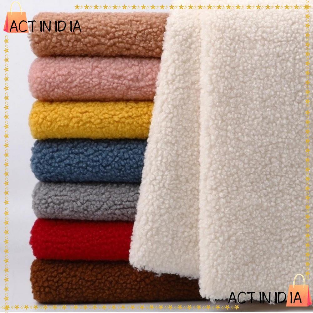 ผ้าขนแกะปะการัง ขนาด 160x100 ซม., สินค้าสำหรับทำเสื้อคลุมและผ้าห่มเองให้อบอุ่น