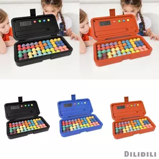 [Dilidili] ลูกปัดที่มีสีสันเกมปริศนาบล็อกตัวต่อพร้อมตัวจับเวลาทักษะมอเตอร์ละเอียด 3D เกมกระดานปริศนาสําหรับชายหญิงเด็กวัยรุ่น 7+
