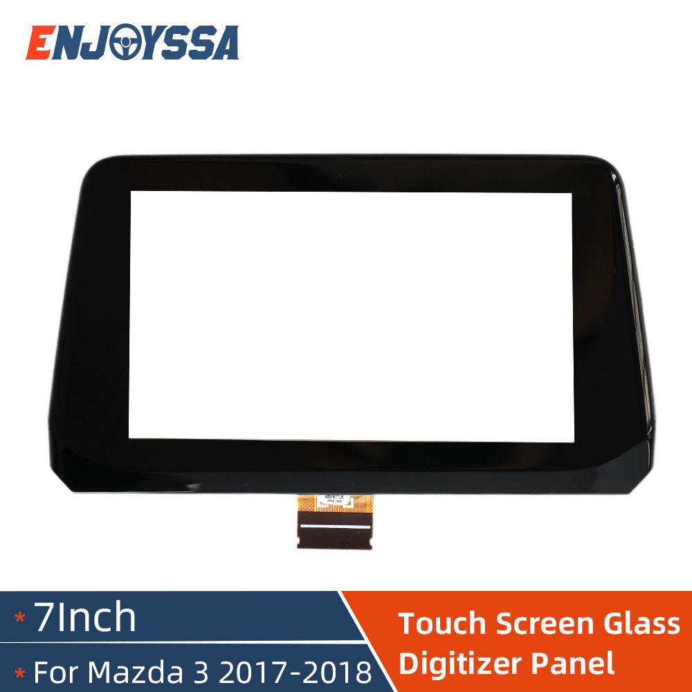 7 "หน้าจอสัมผัสแก้วDigitizerสําหรับMazda 3 2017-2018วิทยุนําทางเปลี่ยนB61A611J0
