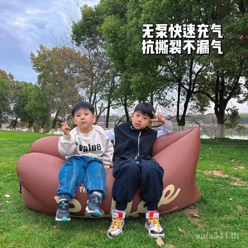 เทศกาลดนตรีปิกนิก Cross-Border เตียงลมนอนโซฟาขี้เกียจ Inflatable Sleeping Camping กลางแจ้งแบบพกพา In