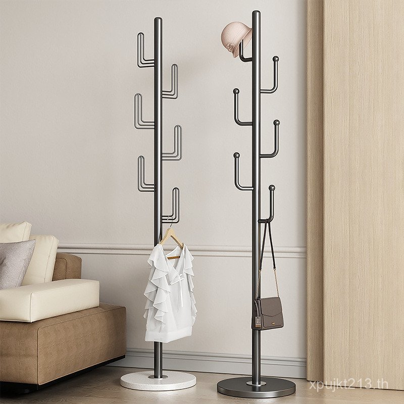 Entrance Light Luxury Influencer Rack ห้องนอน Coat Rack ในครัวเรือนเสื้อผ้ามุมชั้นแขวน X2D3