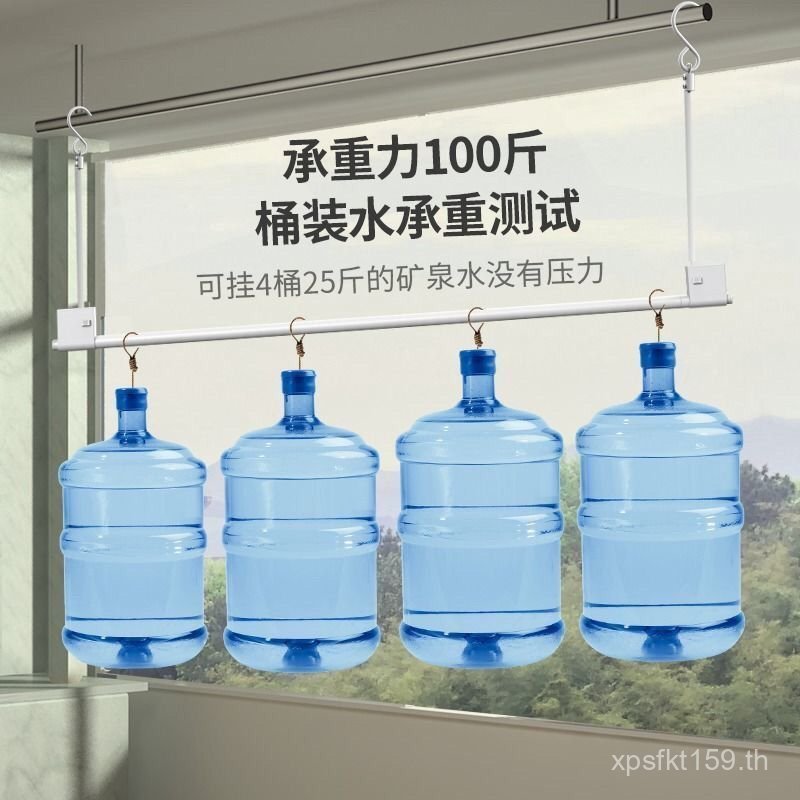 ระเบียงจินครัวเรือนพับเสื้อผ้าก้านโหลด-แบริ่งหด100ติดตั้งฟรีเสื้อผ้ายกผ้าห่มอบแห้งสแตนเลส vt4