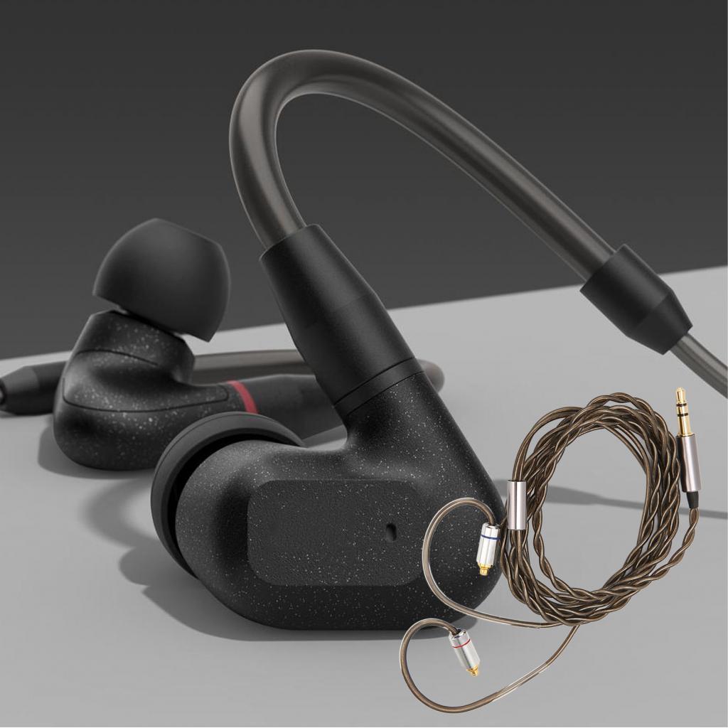 Meihe หูฟังอัพเกรดสายเปลี่ยน MMCX ถึง 3.5 มม.เงินทองแดง Core หูฟังสําหรับ IE300 IE600 IE900