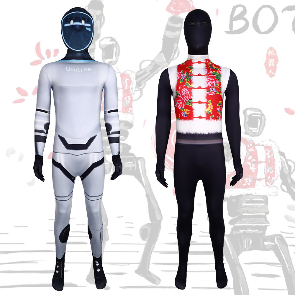 เครื่องแต่งกาย Big Jumpsuit ฮาโลวีนเครื่องแต่งกาย AI หุ่นยนต์ต้นไม้ฤดูใบไม้ผลิ Night คอสเพลย์เทคโนโล