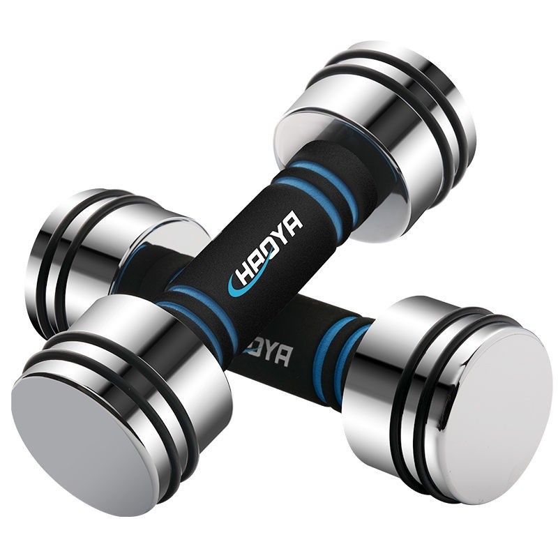 Multifunctional pure steel electroplating small dumbbell barbell dual-use fitness home quick release