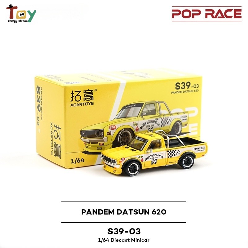 Xcartoys&Poprace โมเดลรถกระบะจำลอง Nissan Pandem Datsun 620 ขนาด 1:64 ทำจากโลหะผสม เหมาะสำหรับสะสมแล