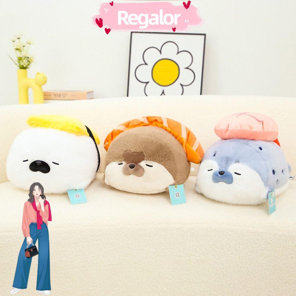 ตุ๊กตาปุยนุ่ม Regalor สีน้ำตาล/สีฟ้า/สีขาว มีขนาดให้เลือกทั้ง 11 และ 40 ซม.