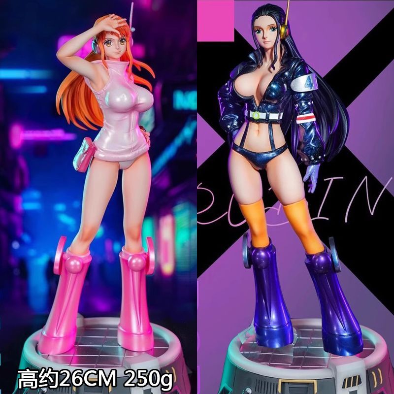 [คลังสินค้าพร้อม] One Piece Robin~Nami Standing Model One Piece Figure Model ตุ๊กตาสองมิติตกแต่งของข