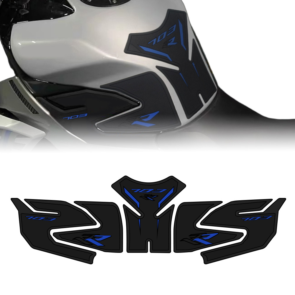 สําหรับ 703RR 703-RR RR 703 2024 รถจักรยานยนต์ลื่นด้านข้างการใช้ถังสติกเกอร์กันน้ํา Pad 3M สติกเกอร์