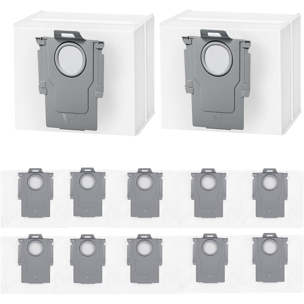 12 แพ็คถุงเก็บฝุ่นสําหรับ Roborock Q5+, Q5 Max+, Q5 DuoRoller+, Q5 Pro+, Q7+ Max+/M5+/L5+, Q8 Max+, 