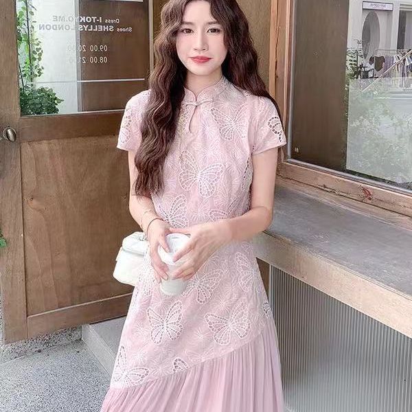 La Vague ชุดคัตเอาท์ผีเสื้อสไตล์จีนใหม่