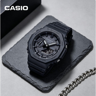 Jam tangan pria G Shock ga2100-1A1 Desain klasik Nyaman dan taha x1 n air Pengiriman cepat