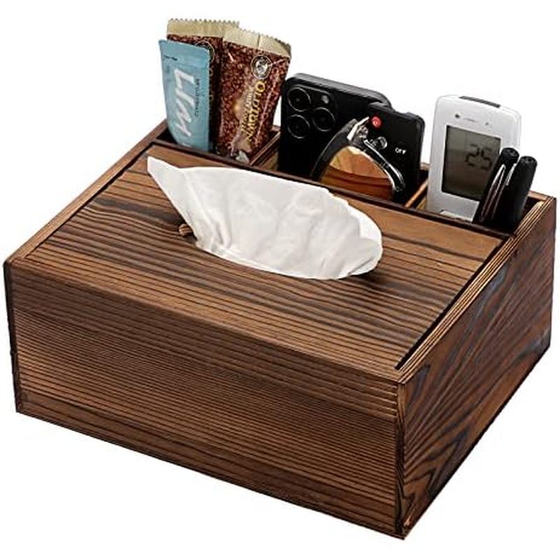 Stationery Remote Control Box, Decorative Tissue Pen Remote Organizer for Desktop Livingroom Bedroom