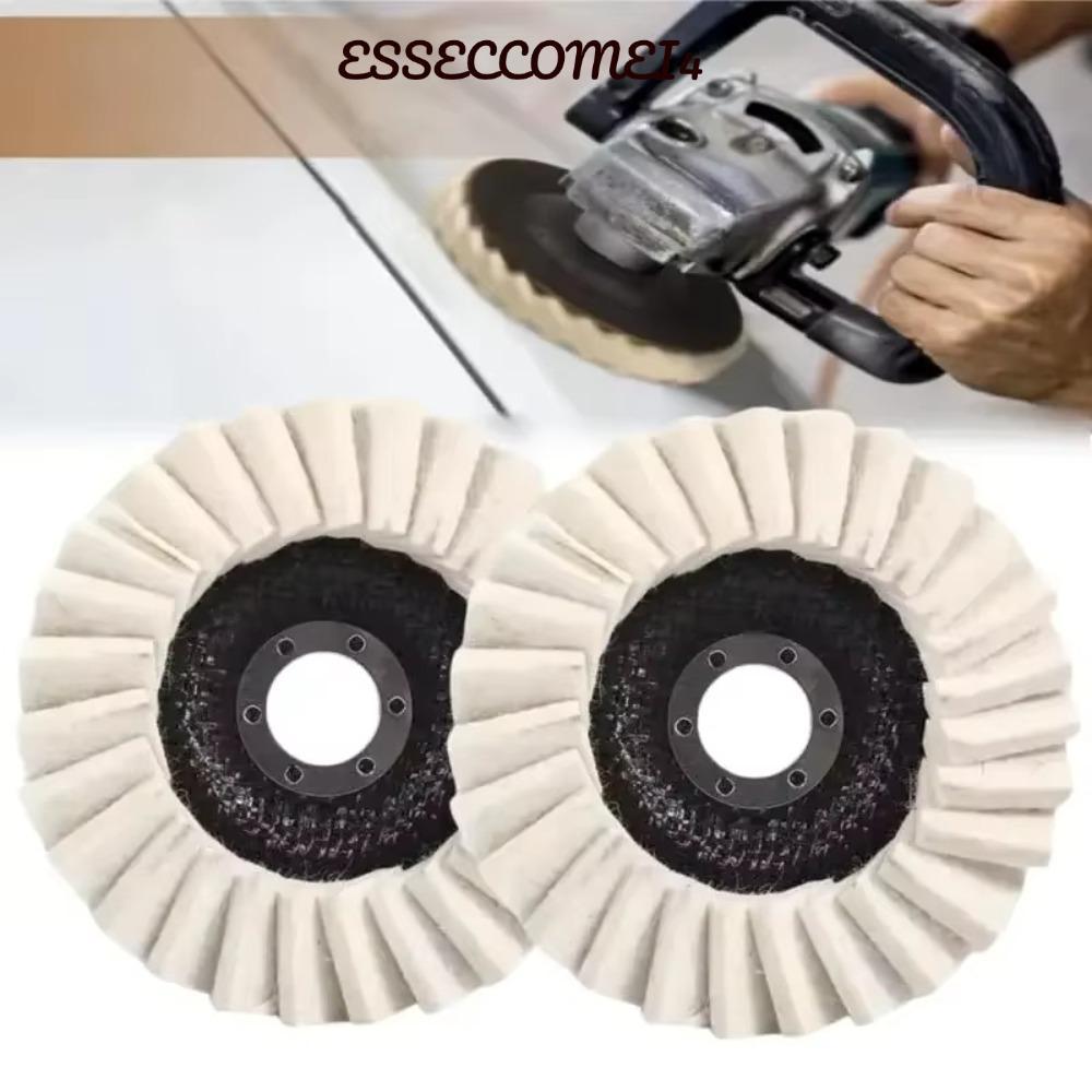 ESSECCOMEI4 แผ่นขัดสักหลาด,ใช้งานง่ายขนสัตว์รู้สึกพนังแผ่นขัด,แผ่นบัฟมัลติฟังก์ชั่นสําหรับโลหะ