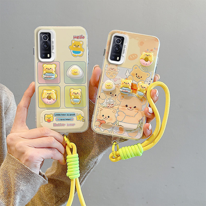 Vivo Y72 5G เคส Vivo Y52 5G เคส Vivo เคสสร้อยข้อมือ hard เคสโทรศัพท์ BB-CYJZ