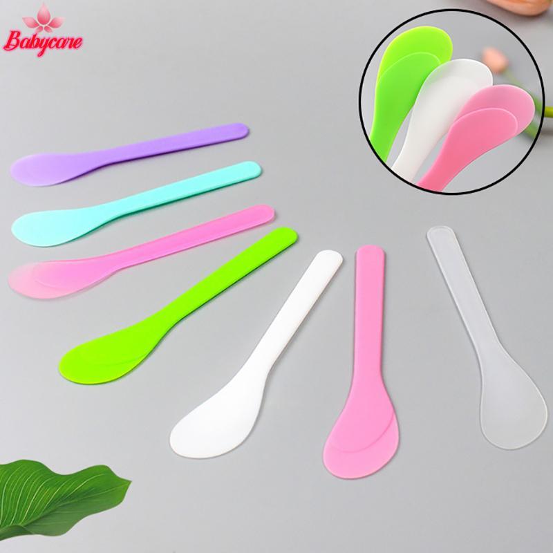 <BYCE-t> 10 ชิ้น/ล็อตพอกหน้า Sti เครื่องสําอางไม้พาย Scoop DIY Face Mask ช้อนแต่งหน้าความงาม Stis โคลนผสมเครื่องมือแต่งหน้า