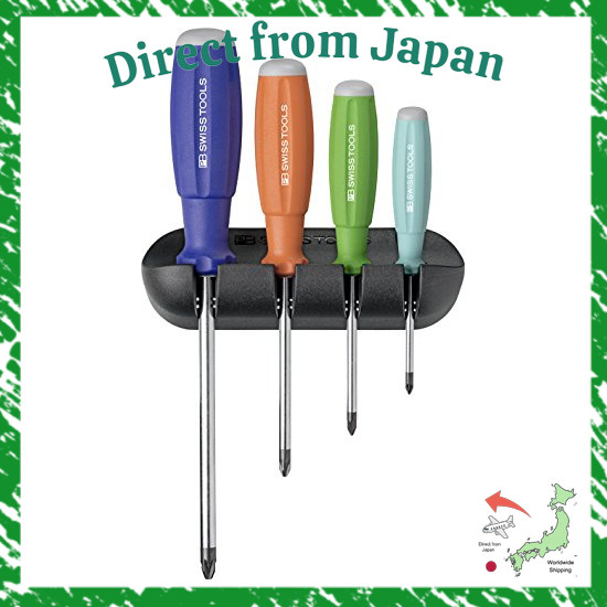 Direct From Japan PB SWISS TOOLS Rainbow Swiss Grip Screwdriver 4-Pack 8243RB