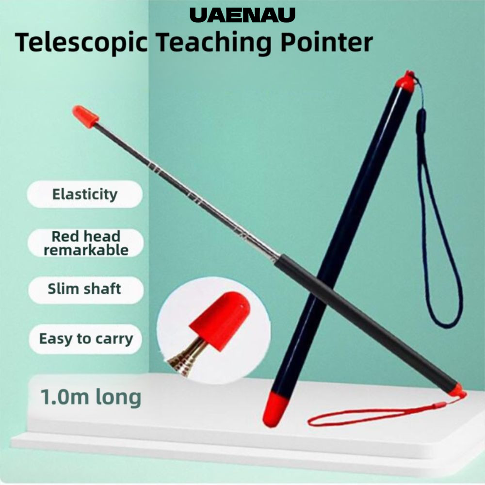 UAENAU ตัวชี้การสอน, กล้องส่องทางไกลมือถือการสอน Pointer Stick,แบบพกพาอเนกประสงค์ 39.4 นิ้วขยายตัวชี้เลเซอร์สําหรับห้องเรียน
