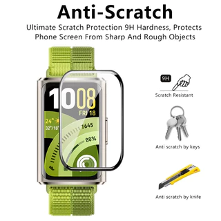 9D กระจกนิรภัย/ฟิล์มนุ่มสำหรับ Huawei Band 11 Pro / 11 /10 9 8 ป้องกันหน้าจอสำหรับ Smartwatch Huawei Band 10 9 8 NFC