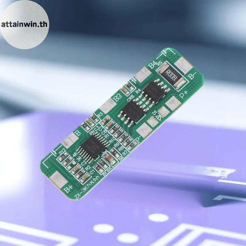 Attainwin Protection Board 4S 4A-5A 18650 Li-ion Battery Protection Board – Over-Protection BMS PCB 