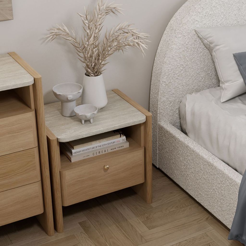 SB Design Square ตู้ข้างเตียง ขนาด 52 ซม. รุ่น Velin (W52xD40xH50 ซม)  แบรนด์ SB FURNITURE