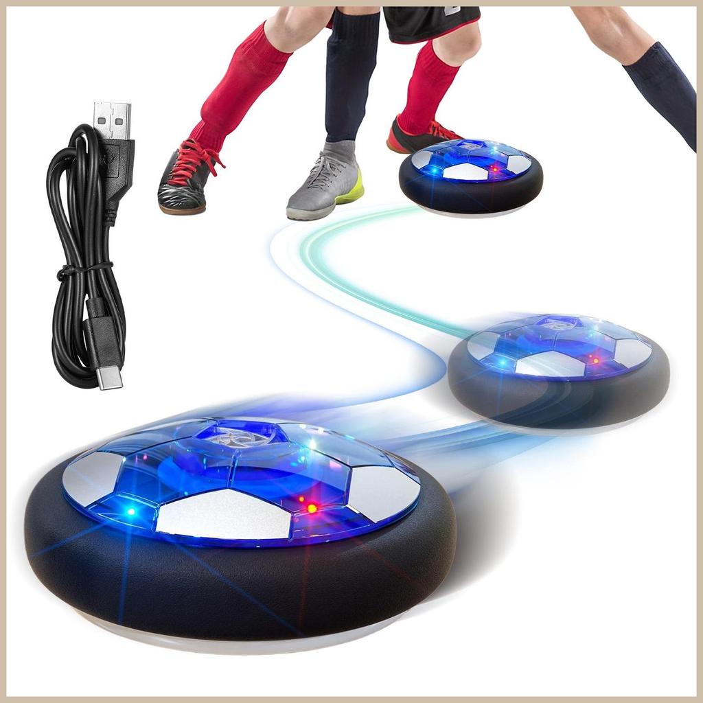Hover Air Soccer Ball เกมไฟฟ้าพร้อมไฟ LED Interactive Air ฟุตบอลเกมสําหรับเด็กชายหญิงเยาวชน fescanph