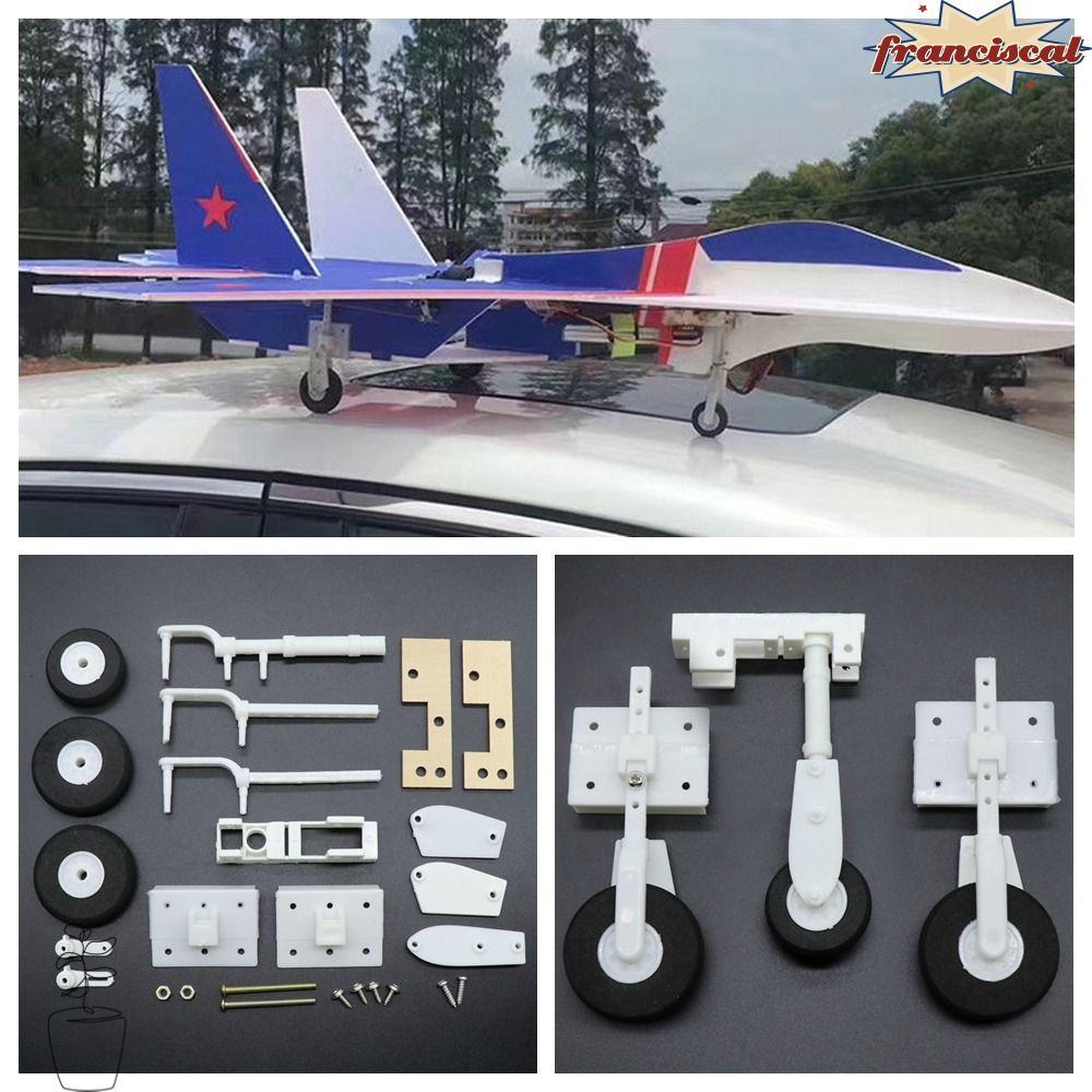 FRANCISCAL SU27 ชุดประกอบ, น้ําหนักเบา KT Board RC Plane Landing Gear, ของเล่น DIY พวงมาลัยอุปกรณ์เส