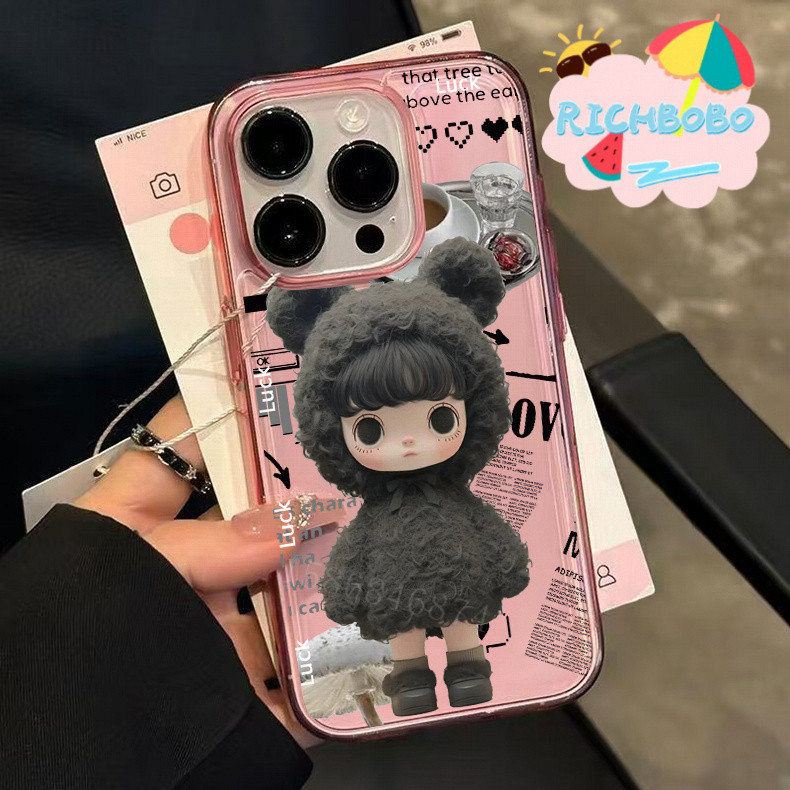 CRYBABY🌟 ใช้ได้กับเคสโทรศัพท์ของ Apple เหมาะสำหรับ iPhone 17 16 15 14 13 12 11 PROMAX XR เคสพรีเมียม