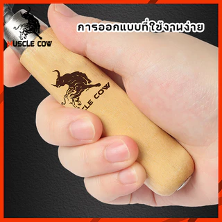 MUSCLE COW (3 สี) เกียงก่อ เกียงก่ออิฐ เกียงก่อปูน เกียงใบโพธิ์ เกียงสามเหลี่ยมเหล็กด้ามไม้ 6"