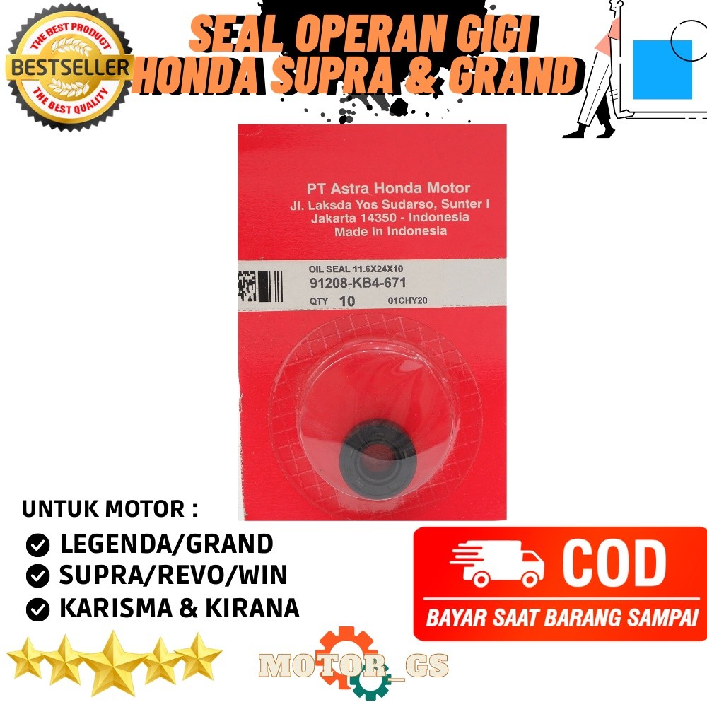 Original Grand Supra X Gear Shift Seal Grand Karisma KB4 KD287 91208-KB4-671 พรีเมี่ยมดั้งเดิม