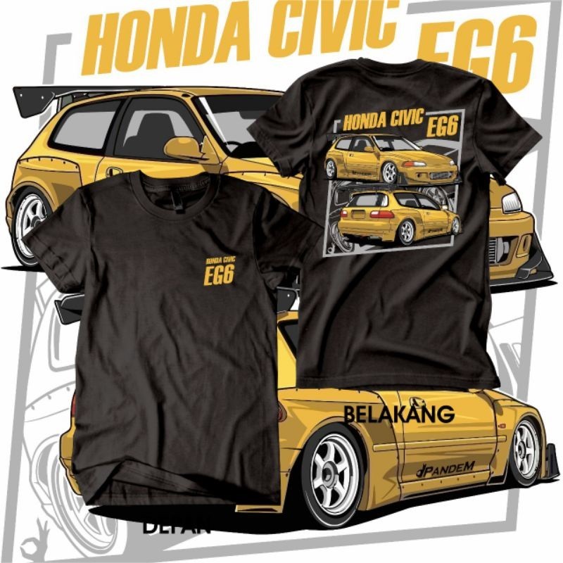 เสื้อยืด Honda Civic Eg6 เสื้อไมโครไฟเบอร์