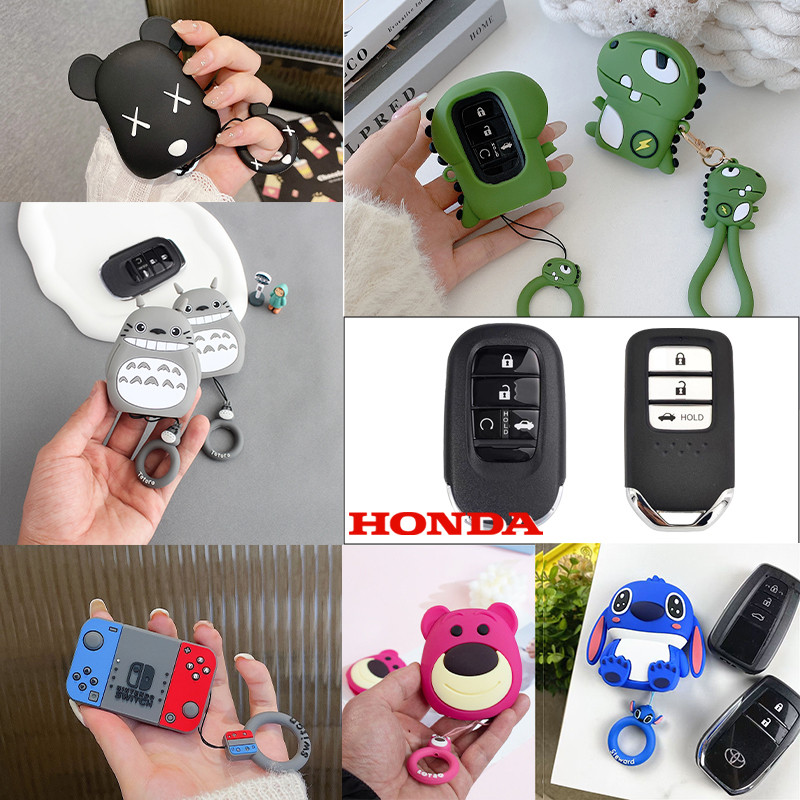 เคสกุญแจรถ honda CRV/HRV/Civic/City/Accord honda กุญแจรถซิลิโคน TPU ฝาครอบ