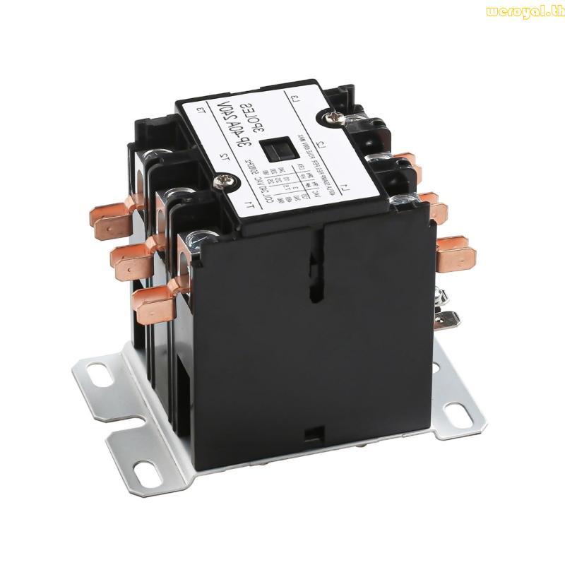 3 Poles 40A 220V Contactor Strong HVAC System Relays Brass Contacts Strong