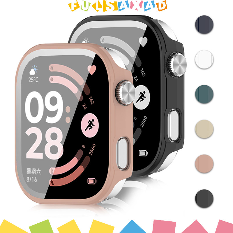 กรณีพีซีแก้วนิรภัยสำหรับ for Smartwatch Redmi Watch 6 5 4 อุปกรณ์ป้องกันหน้าจอ