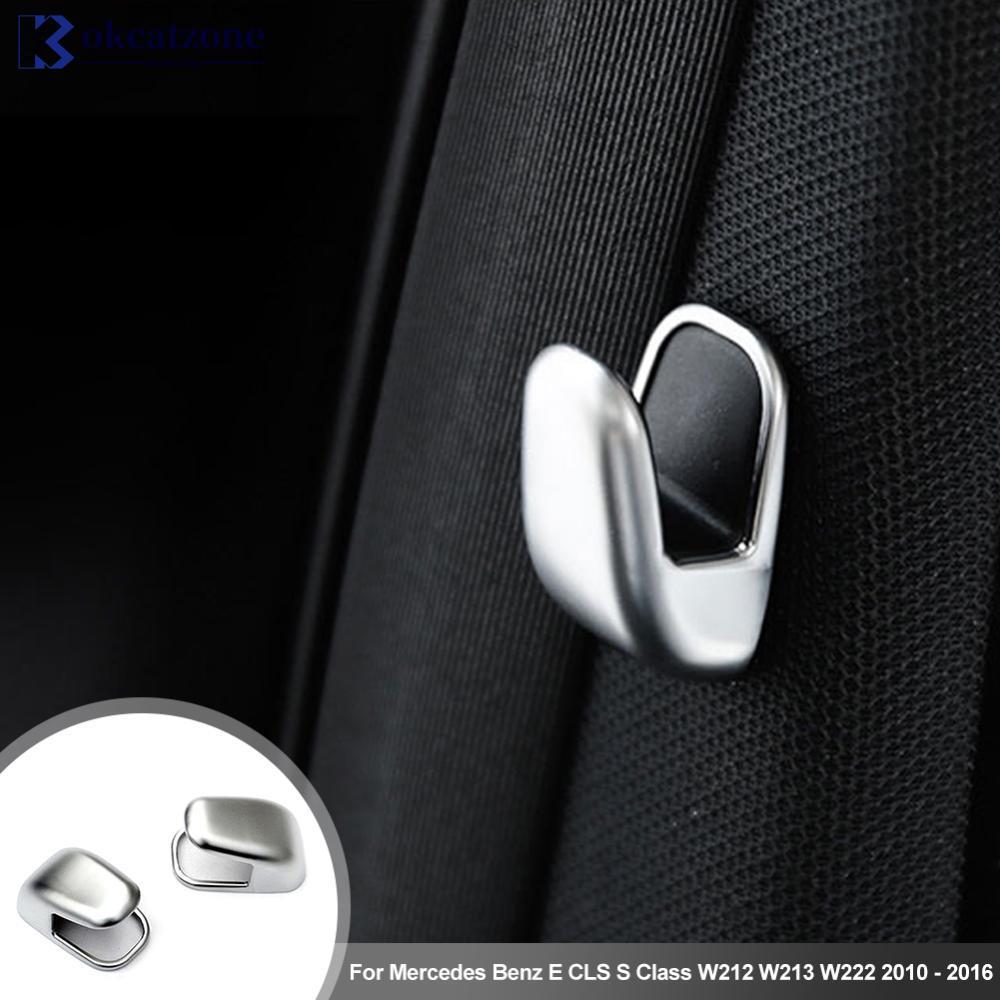OKCATZONE 2 ชิ้นรถ B เสาภายในหน้าต่างสําหรับ Mercedes Benz E CLS S Class W212 W213 W222 2010 - 2016 