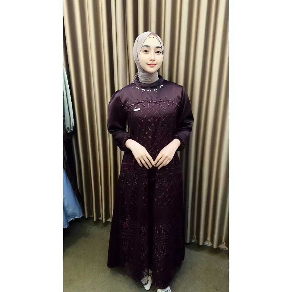 MANDA DRESS LUXURY Brocade DRESS สําหรับเชิญปาร์ตี้ผู้หญิง