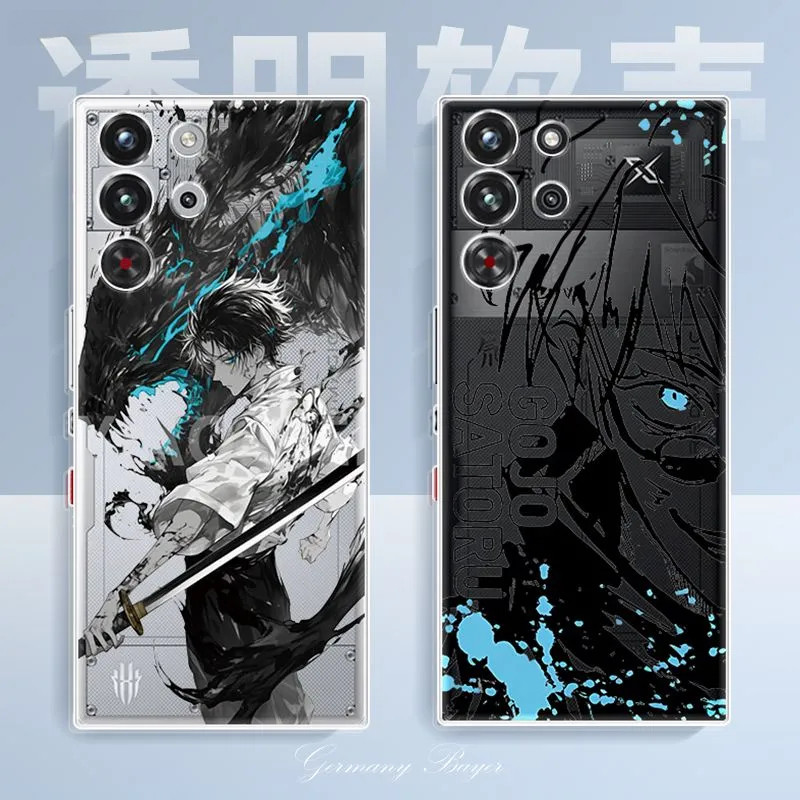 สําหรับ RedMagic 10 Pro เคสโทรศัพท์ RedMagic 10S Pro โปร่งใสนุ่มกรณีสะกดกลับ E-Sports ฝาครอบป้องกัน