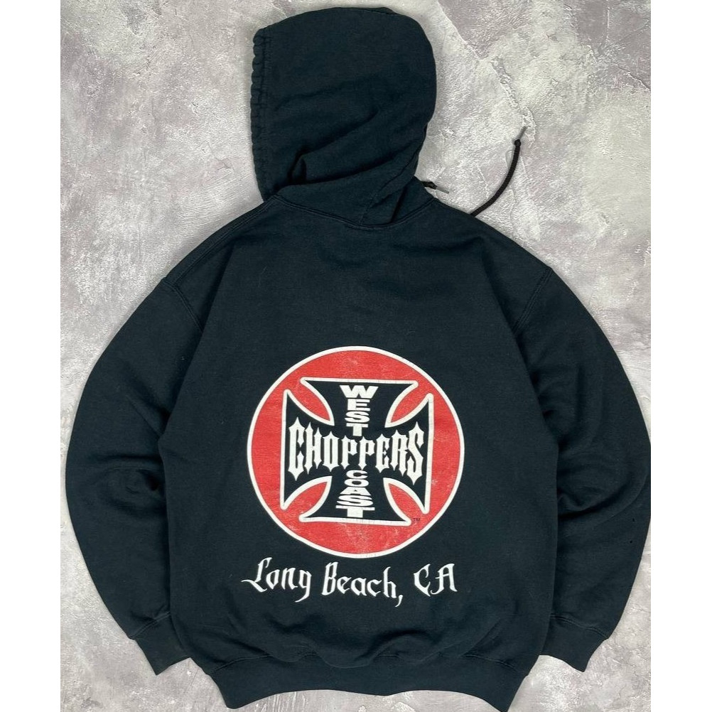 New Retro West Coast Chopper Zipper Hoodie Ready Stock