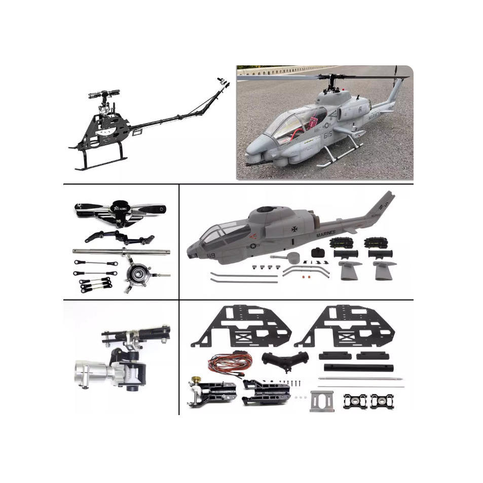 500-Class UH-60 Black Hawk/AH-1W Cobra RC Scale รุ่นอะไหล่ครบชุด