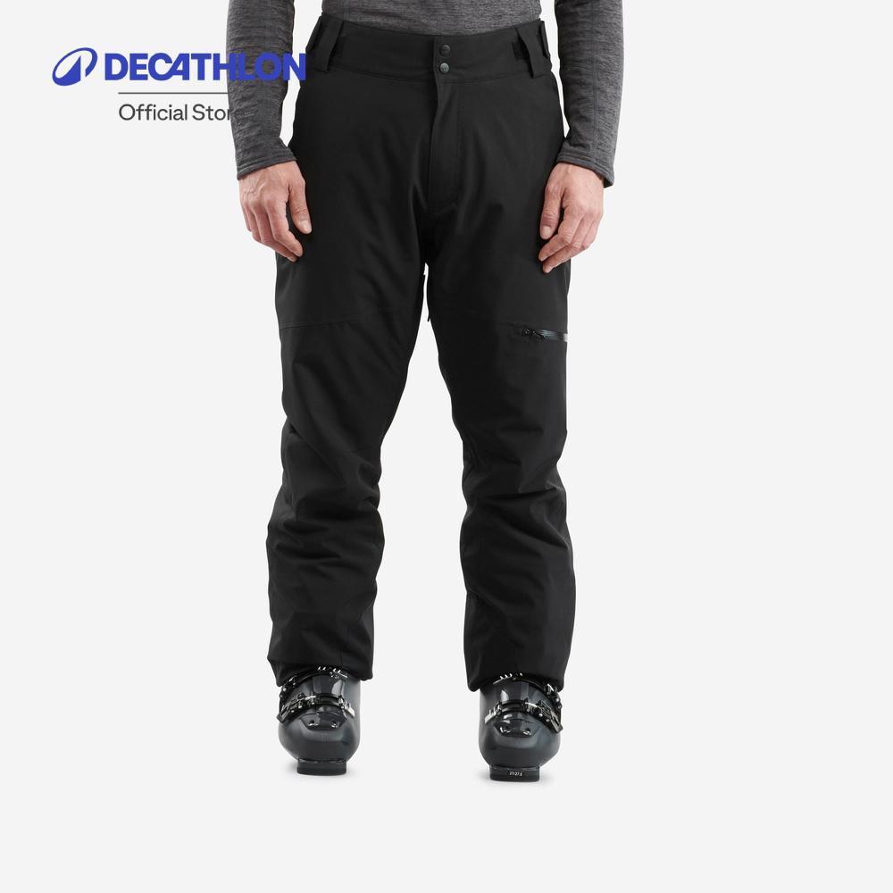 Decathlon ກางເກງສະກີ/ສະໂນບອດຜູ້ຊາຍ ກັນໜາວ ລະບາຍອາກາດໄດ້ດີ ລຸ້ນ 500 - ສີດຳ
