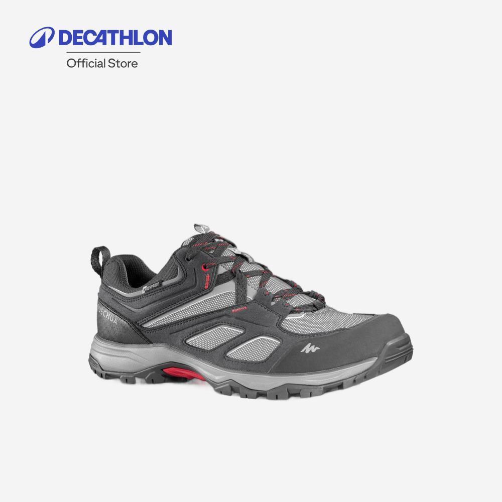 Decathlon Men'S Walking Shoes รองเท้าเดินป่าผู้ชาย กันน้ำ รุ่น Mh100 - Grey