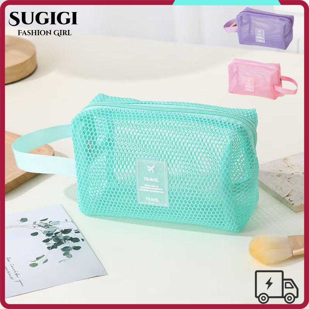 กระเป๋าเก็บของตาข่าย ซูกิจิ, กระเป๋าเครื่องสําอางความจุขนาดใหญ่กลวงออก, แป้งกระเป๋าใส่เหรียญสีโดปามีนน้ําหนักเบา