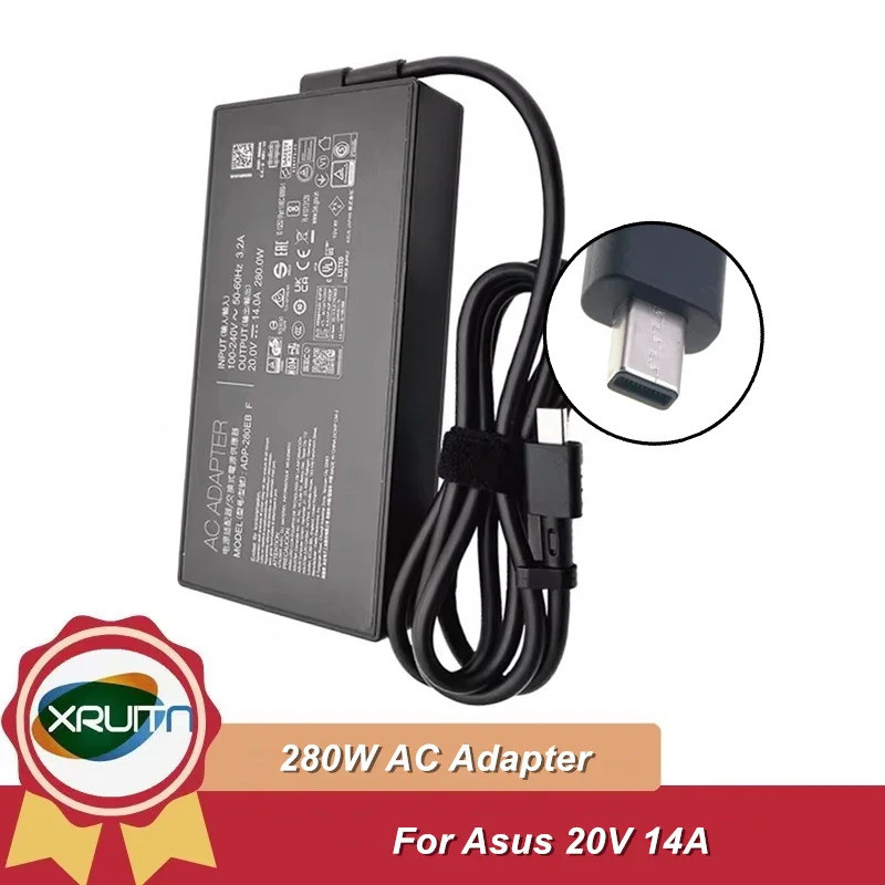 20V 14A 280W อะแดปเตอร์ AC สําหรับ Asus TUF 6 Pro TX แล็ปท็อปสําหรับเล่นเกม FA608PP 5Ai ADP-280EB F 