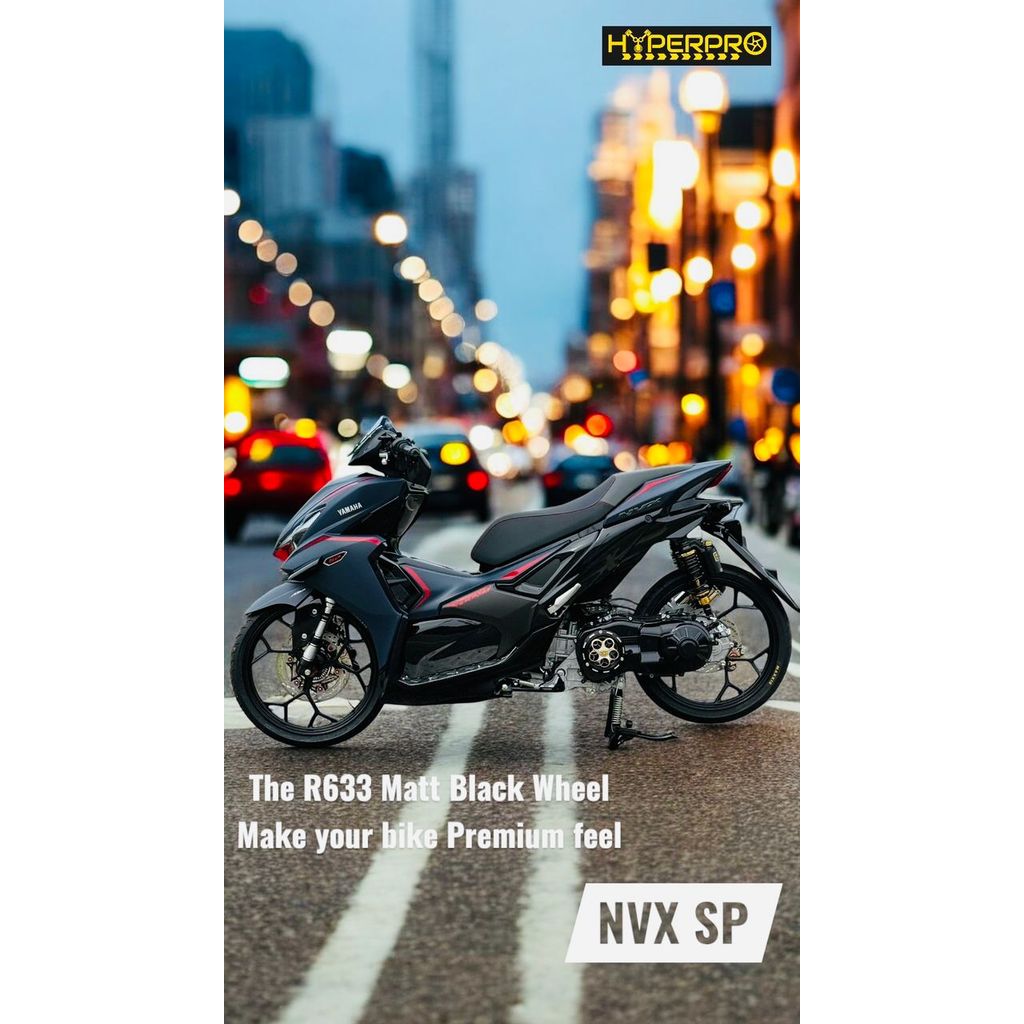 HYPERPRO / HYPERTECH CAST WHEEL SPORT RIM NVX V1 V2 PRO-R633 1.60/1.60X17 NMAX V2 V3 NVX V3 SP & ABS