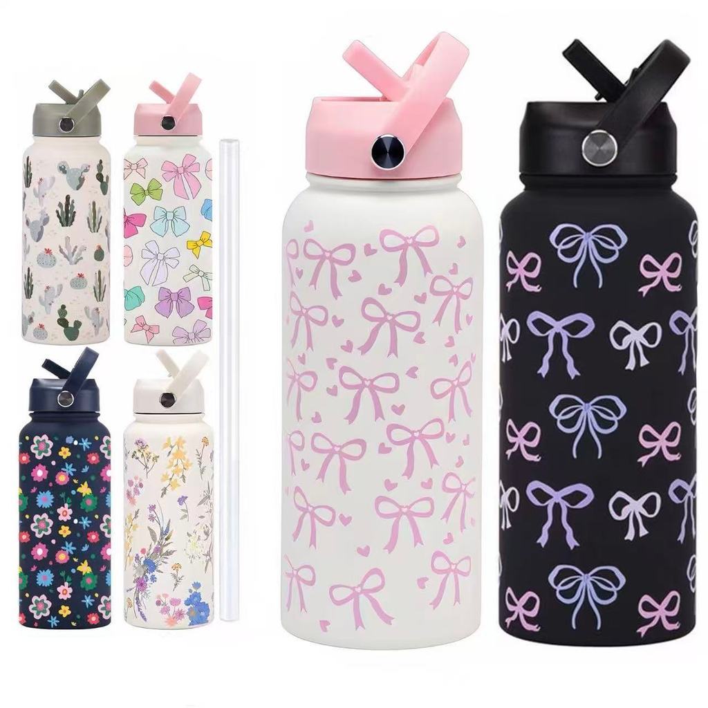 SF_ 1000ML Botol Air Tahan Sejuk สแตนเลส Sus316 1L แบบพกพา Aquaflask Tumbler สูญญากาศขวดกีฬา