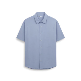 AIIZ (เอ ทู แซด) - AIIZ เสื้อเชิ้ตผู้ชายแขนสั้น สีพื้น AIIZ Men's Short Sleeve Shirt